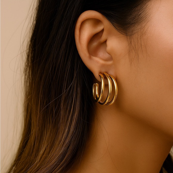 Macy's Jewelry - Macy’s Gold Minimalist Hoop Earrings Elegant Design
